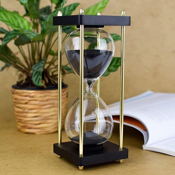 Large Sand Timer, Hourglass Timer 60 Minutes,Vintage Wooden Hour Glass Timer,Mod - Picture 4 of 6